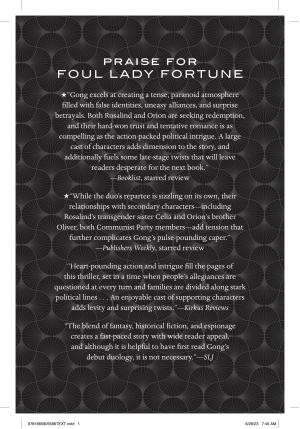 Foul Lady Fortune cover